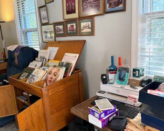 Coffee Table Books - Marilyn Monroe, Fire Trucks, Baseball, Football, Builders, Trains, a big variety of subjects.  Also a HP Printer, Cash Drawer, Computer monitor, mouse etc. 