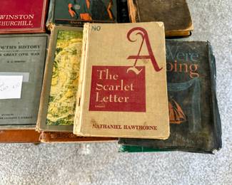 Scarlet Letter, The Great Civil War, James Carvel, Mobsy and other vintage hardbacks.