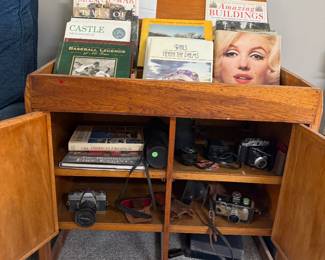 Vintage Cameras, Tripod, Camera accessories, Train Coffee Table Books