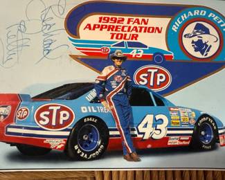 1992 Fan Appreciation Card Autographed by Richard Petty. Also have an autograph from Bobby Allison.