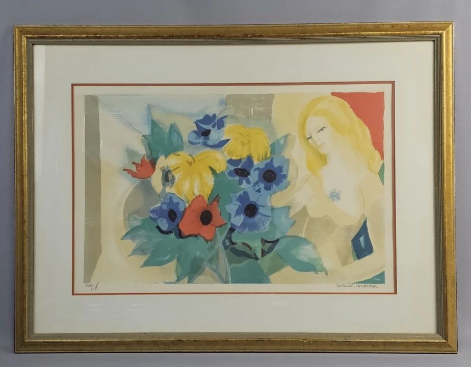Georges Lambert La Fleur Signed Lithograph