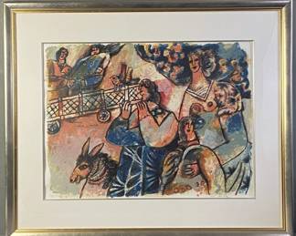 Theo Tobiasse Signed Serigraph Les Premiers