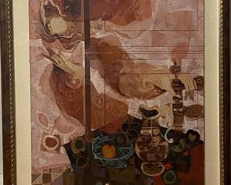 Sunol Alvar Serigraph Spirit of the Table Signed