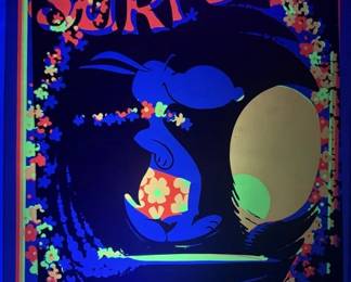 Snoopy Surf’s Up Psychedelic Black Light Poster
