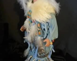 EAT306 - Native American 16" Porcelain Doll