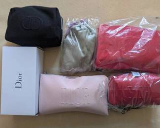 EAT178- Mixed Lot of Dior Makeup And Cosmetics Bags 