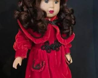 EAT307 - 17" Vintage Victorian Porcelain Doll 