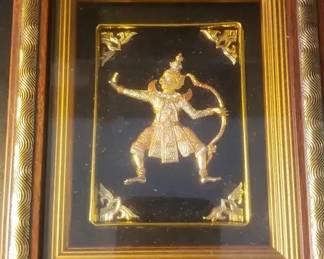 EAT018- Thai Metal & Rhinestone Artwork 