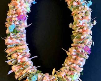 EAT039- Beautiful Handcrafted One of a Kind Money Lei / Garland $40 - $50 in Bills