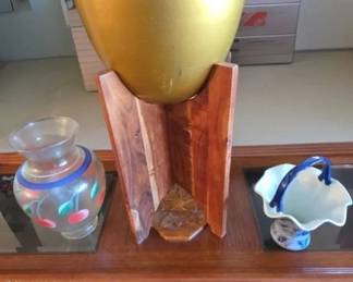 EAT376 - Two Vases and A Plant Stand 