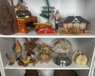 Antique Santa Mold, Toys, Feather Tree