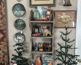 Folk Art, Tin Toys, Comics, Feather Trees, Christmas