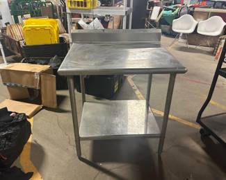 Industrial stainless steel table