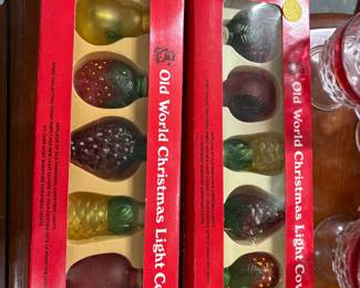 Vintage Old World Christmas Light Covers