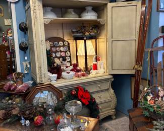 Another look at a wonderful country French Wardrobe with a suggested use for your collection displays.