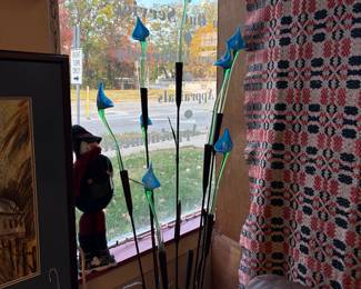 Beautiful hand blown calla lily sculpture