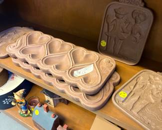Vintage Sstoneware or terracotta baking molds