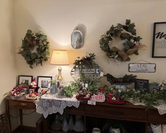 Farmhouse Buffet Dressed for the Holidays!