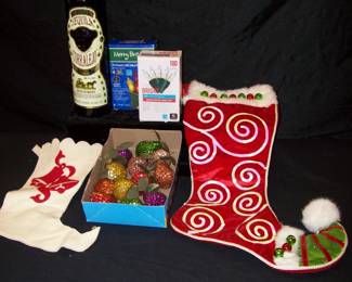 Christmas Stockings          Vintage Ornaments