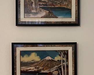 MCM JAPAN BARK & MOSS 3D FRAMED ART