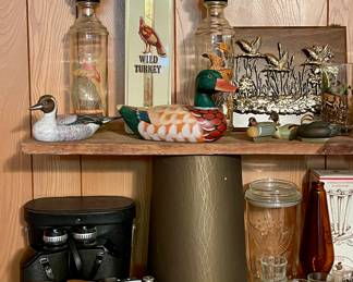 VINTAGE CAMERA, BINOCULARS, WOOD DUCKS