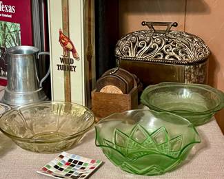 GREEN DEPRESSION GLASS