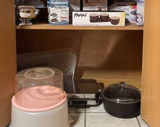 NEW IN BOX KITCHEN UTENSILS, VINTAGE CAKE KEEPERS