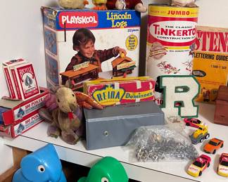 VINTAGE LINCOLN LOGS, TINKER TOYS