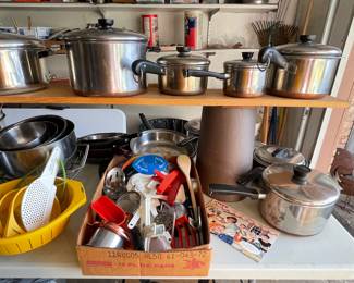 VINTAGE POTS, UTENSILS