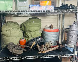 Military Sleeping Bags, AR Ammo, Corn Sheller, Galvanized Gas Can