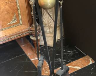 Donald Deskey fireplace tools 