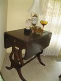 Lyre dropleaf table....