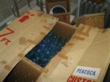 VINTAGE METAL CHRISTMAS TREE - "PEACOCK" IS THE COLOR....AWESOME!!!
