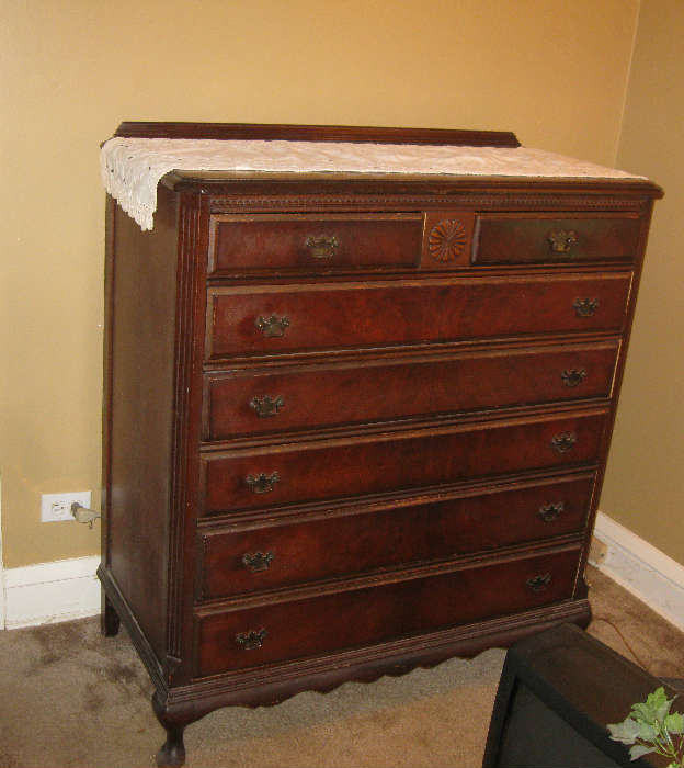 3 PIECE ANTIQUE BR SET....