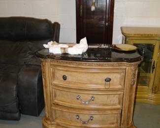 Unique dresser or side table, with Grandfather clock in the background