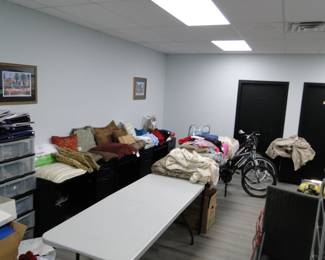 Pillows and sheet sets too.  We also have some very nice bikes, in need of a little TLC