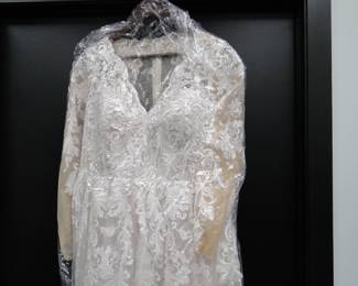 Beautiful detail on the wedding dress