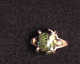 Sterling ring with unique stone