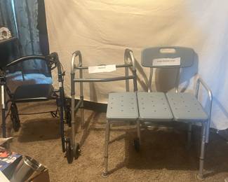 Walkers and shower chairs