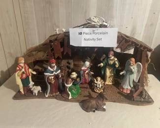 Nativity porcelain set