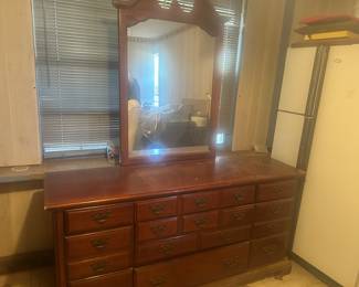 Mirror with chest cabinet