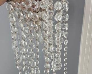 Pair, Cascading Crystal Sconces by Lolli e Memmoli