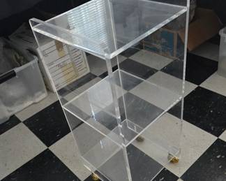 Acrylic Shelf on Casters