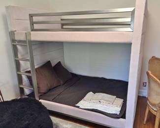 Queen Size Bunk Beds with Velvet Panels