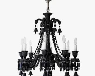 Baccarat Phillipe Starck Zenith Black crystal Chandelier