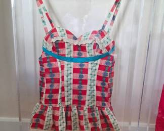 Vintage Ladies' Swimsuit under Plexi