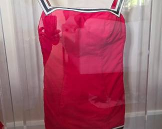 Vintage Ladies' Swimsuit under Plexi