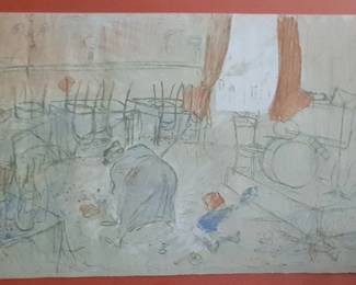 Orig. Etching by Marcel Vertes, listed