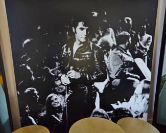 Large Photo Blow-Up of Elvis