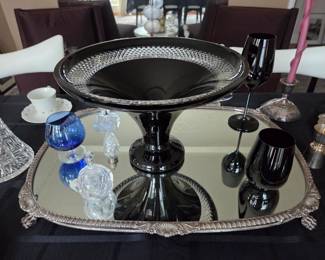Waterford Black Crystal Center Bowl by John Rocha